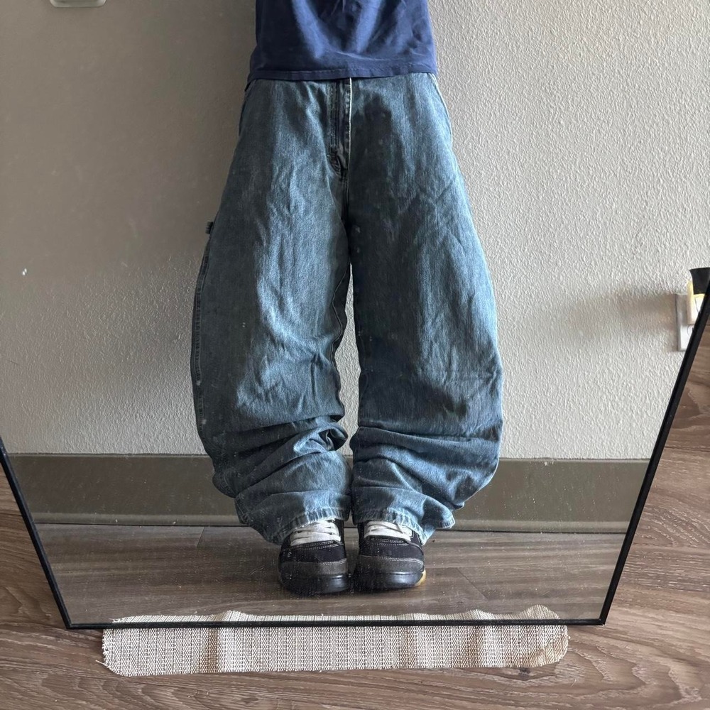 Vintage Y2K/2000s Baggy Dark Wash Grunge Skater Carpenter Denim Jeans!